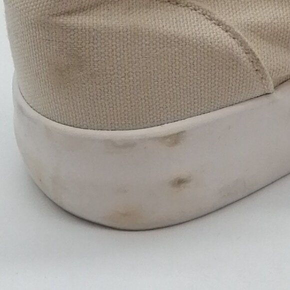 Maurices Womens Sneakers Sadie Beige Canvas Lace Up Walking Shoe Platform 8.5 - Picture 12 of 12